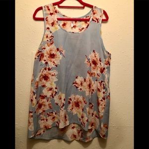 Nice and cool tank blouse, a light blue